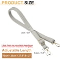 thumbnail image 2 of Leather Purse Strap Replacement Crossbody, 27.6-51.2 Inch Adjustable Bag Straps for Women Crossbody Bags Shoulder Handbag, Light Gray, 2 of 5