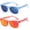 Blue + Orange, variant on 2 Pack Kids Sunglasses Age 0-3 Years, UV Protection Polarized Baby Sunglasses with Adjustable Strap Flexible Sunglasses for Infant Toddler Baby Girls Boys Age 0-36 Months