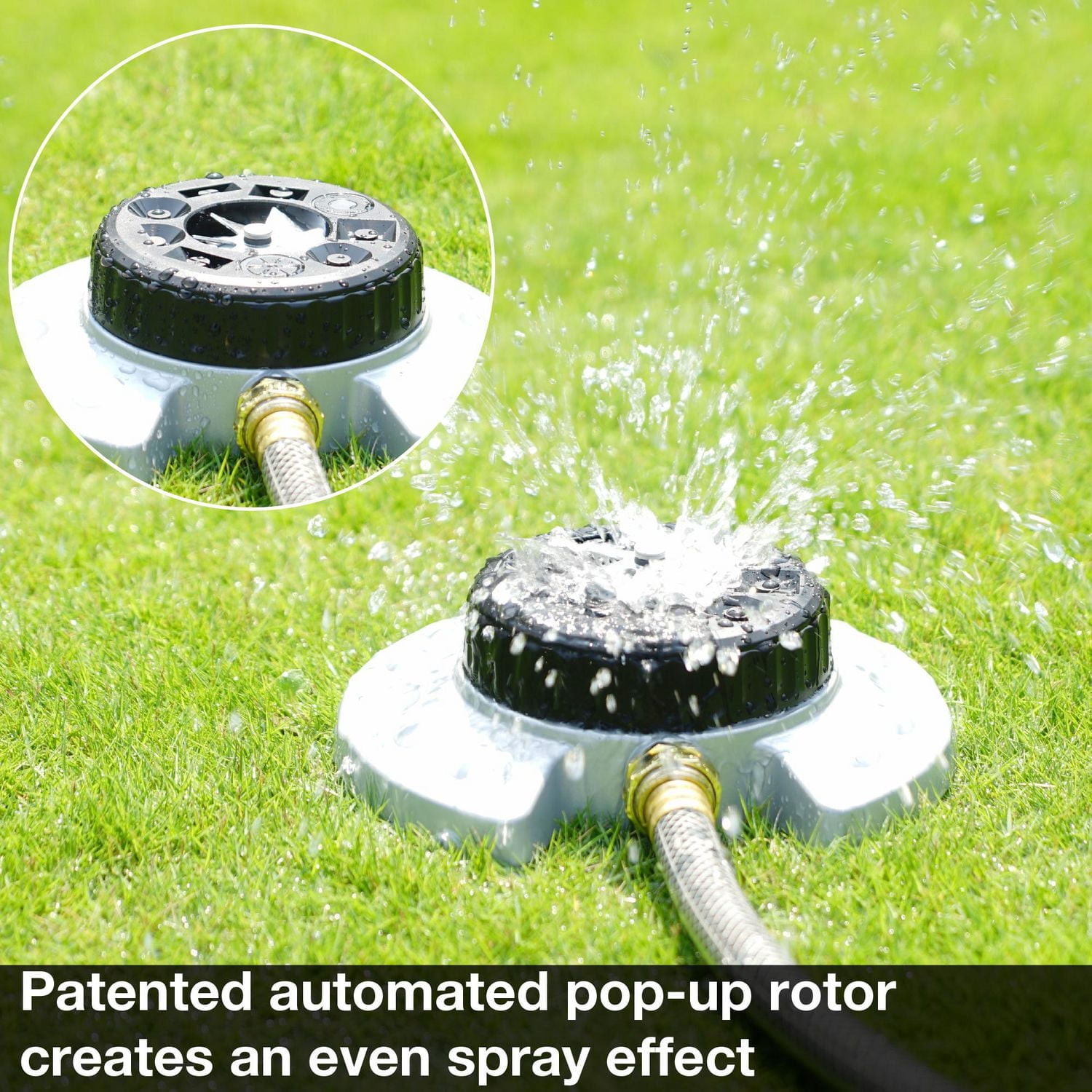 Metal 9-Pattern Turret Sprinkler