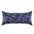 thumbnail image 3 of Haosy Satin Pillowcase for Hair and Skin Standard Cooling Silk Pillow Case with Envelope Closure Monster Trucks in Space 20"x26", 3 of 9