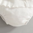 thumbnail image 7 of WOYY Infant Girls Ruffle Short Sleeve Ribbed Bodysuit Romper Shorts Headband Outfits, Sizes 9-12M, 7 of 7