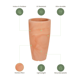 thumbnail image 4 of Ecobo Maceta de 71,1 cm de Alto | Ecológica, Duradera y Ligera | Para Uso Interior y Exterior, Resistente a la Intemperie, Diseño Contemporáneo de Artesanos Brasileños - Terracota, 4 of 5