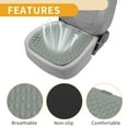 thumbnail image 4 of Ofertas Únicas 1 Pc 47x47cm Cojín Universal para Asiento de Automóvil - para Protección de Asiento de Conducción en Viajes en Coche Antideslizante - Seda de Hielo Gris, 4 of 7