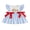 Blue, variant on Cjfdfy Toddler Baby Girl Back to School Dress Kindergarten Outfits Baby Girls First Day of School Outfit 2 3 4 5 6 7 Years Apple School Bus Embroidered Bows Flying Sleeve Plaid Summer Fall Dress