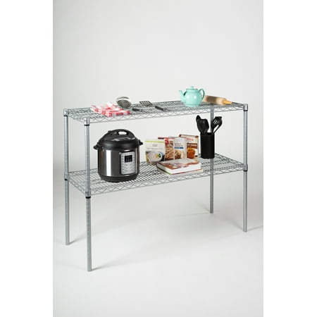 

24 Deep x 72 Wide x 36 High 2 Tier Gray Starter Shelving Unit