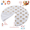 thumbnail image 2 of Koovon 48" Large Christmas Tree Skirt, Xmas Holiday Decoration Ornament, Christmas Decorations for Holiday Tree Ornaments with White Soft Thick Golden Maple Leaf Decorations for Xmas Tree, 2 of 8