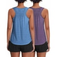 thumbnail image 3 of PINSPARK Workout Tank Tops Woman Racerback Yoga Top Loose Fit Sleeveless Gym Shirt Running Athletic Tanks, 3 of 5