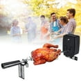 thumbnail image 2 of WUZSTAR Stainless Steel Rotisserie Kit Grilling Accessories with Motor Spit Rod, 2 of 12