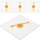 thumbnail image 5 of 4 piezas de hilanderos transparentes para juegos de matemáticas con flecha giratoria para juegos de fiesta y enseñanza, 5 of 7