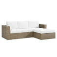 thumbnail image 2 of Modway Convene Outdoor Patio Outdoor Patio L-Shaped Sectional Sofa in Cappuccino White, 2 of 10
