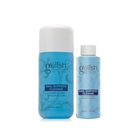 Gelish Nail Surface Cleanser - High Shine Finish -  4 oz & 2 oz  Duo Pack