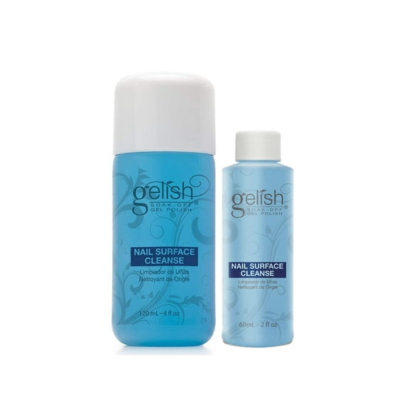 Gelish Nail Surface Cleanser - High Shine Finish -  4 oz & 2 oz  Duo Pack