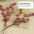 thumbnail image 2 of AMERTEER 1 Set 12 Pcs Simulated Christmas Crabapple Decorations Fake Re Berry (White Red), 2 of 5