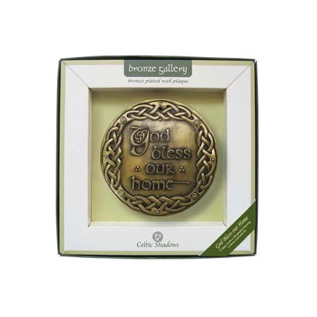 Royal Tara God Bless Our Home Bronze Wall Decor Plaque Height