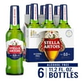 thumbnail image 3 of Stella Artois 0.0 Non-Alcoholic Lager Beer 6 Pack 11.2 fl oz Glass Bottles, 3 of 8