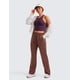 thumbnail image 3 of Top Corto Sin Costuras con Cuello Alto y Textura Acanalada CRZ YOGA Morado XX-S, 3 of 4