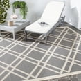 thumbnail image 2 of Safavieh Courtyard Jasper Geometric Indoor/Outdoor Area Rug, Anthracite/Beige, 8' x 11', 2 of 11