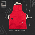 thumbnail image 2 of Mandil Delantal Pesani Básico Gabardina 100% Algodón rojo Básico, 2 of 5