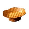 thumbnail image 2 of Soporte para frutero con base, cuenco de pedestal tejido, decoración de mesa, plato para aperitivos, postre, pastel, soporte decorativo para mesa de forma de lirio, 2 of 9