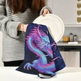thumbnail image 4 of Dreamtimes Cute Dragon Kitchen Towels 18x28inch Ultra Soft Absorbent Quick Drying Kitchen Dish Towels Washable Cleaning Cloths Hand Towels Tea and Bar Towels, 1 Pack, 4 of 7