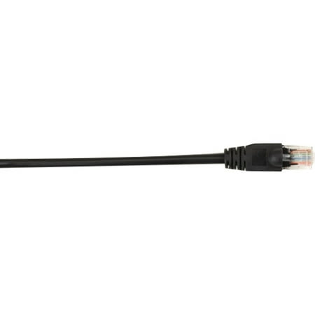 Black Box CAT5e Value Line Patch Cable, Stranded, Black, 7-ft. (2.1-m) - Category 5e for Network Device - Patch Cable - 7 ft - 1 x RJ-45 Male Network - 1 x RJ-45 Male Network -