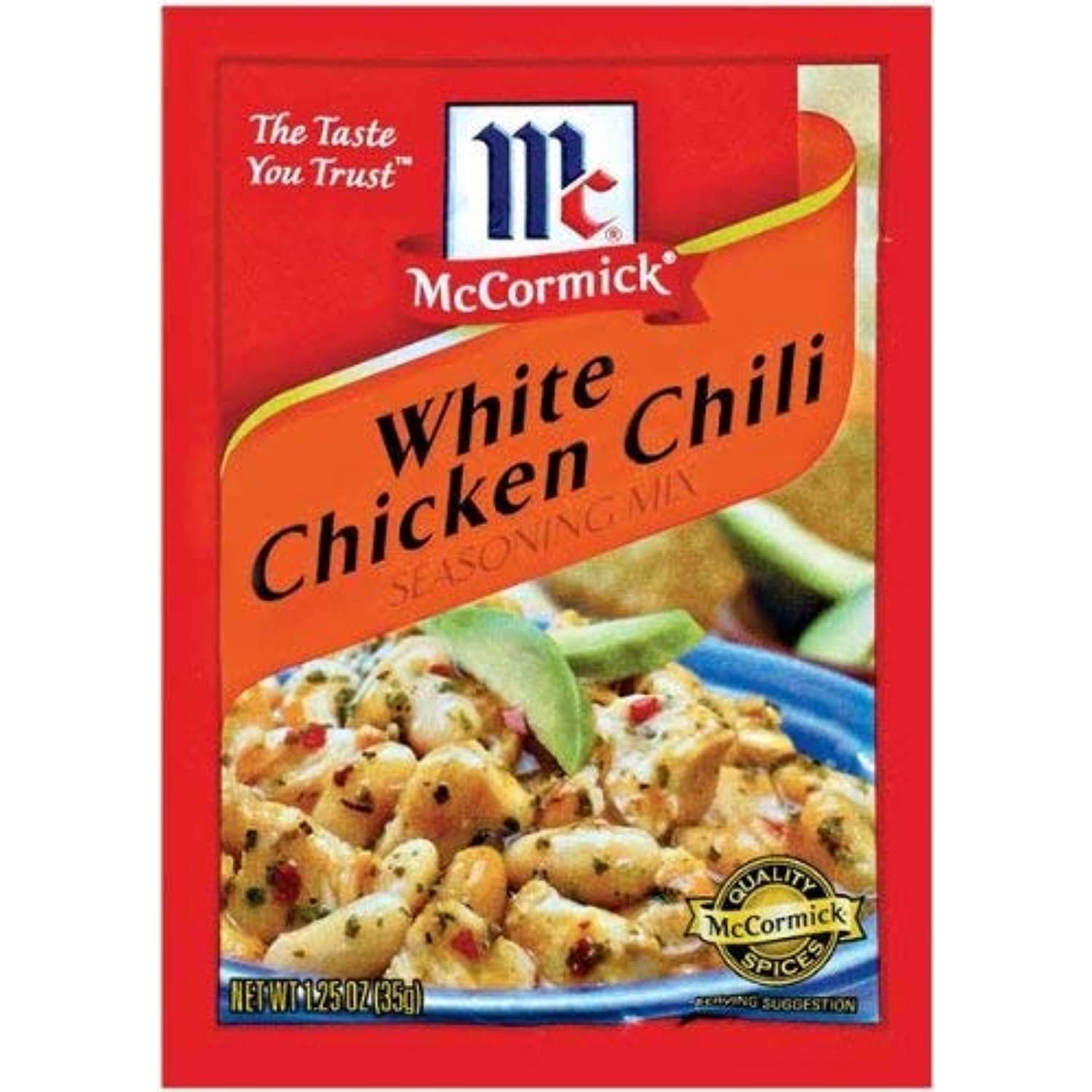 McCormick White Chicken Chili Seasoning Spice Mix 1.25 oz 6-pack Free Ship