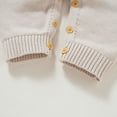 thumbnail image 6 of Newborn Baby Romper 100%Cotton Knitted Toddler Clothes Turn-down Collar One Piece Overall Infant Boy Jumpsuit Outfit Fashion Tie, 6 of 7