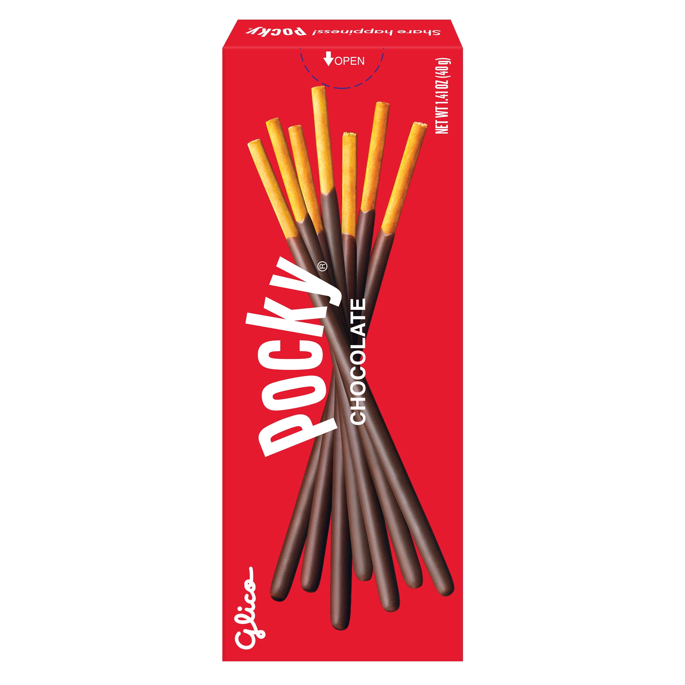 (6 pack) Glico Pocky Chocolate Covered Biscuit Sticks, 1.41 oz.