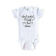 Memorial baby onesie - Hand-picked for Earth by my Aunt in Heaven - surprise baby birth pregnancy announcement - White 3-6 Months