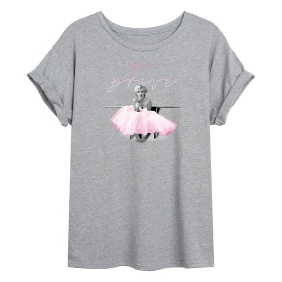 Marilyn Monroe - Pop Culture Icon - Be Brave Even in a Tutu - Juniors Ideal Flowy Muscle T-Shirt