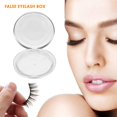 thumbnail image 4 of 5Pcs False Eyelashes Storage Boxes Round False Eyelashes Packing Box Transparent Plastic Eyelash Case Organizer Eye Lashes Travel Storage Carry Case for Girls and Women (Black), 4 of 8