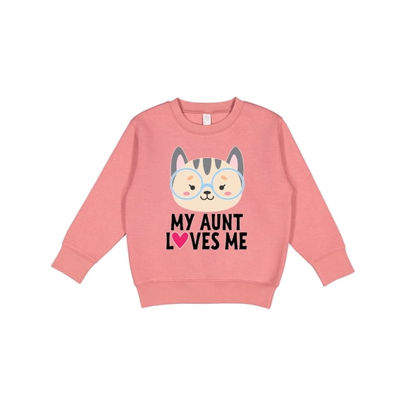 Inktastic My Aunt Loves Me Niece Cat Toddler Sweatshirt