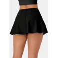 thumbnail image 3 of Jupe-Short Noire pour Femmes avec Poches et Large Ceinture, 3 of 6
