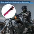 thumbnail image 3 of Accesorios para Casco de Motocicleta Decoración Lazo Coleta para Cascos de Motocicleta Bicicleta Esquí Negro Rosa Rojo Seda de Alta Temperatura Pegamento PU 1 Juego, 3 of 6