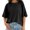 Black, variant on Womens Tops Short Sleeve Shirts Summer Comfy Crew Neck T-Shirt