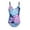 Blue a, variant on DAETIROS Girls One Piece Swimsuit, Beach Cut Out Fashion Print Summer Girls Swimwear Purple Size 8-14