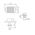 thumbnail image 2 of Golden Gate F-2213 Vintage Acoustic Guitar Tuners - 6 Individual (3+3) - Nickel, 2 of 2