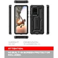 thumbnail image 2 of ArmadilloTek Vanguard Case Compatible with Samsung Galaxy S20 Ultra (6.9 inches) Military Grade Full-Body Rugged with Built-in Kickstand [Screenless Version] - Black, 2 of 4
