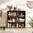 thumbnail image 5 of JFTER 3-Cube Bookcase, Floor Standing Open Bookshelf w/7-Position Adjustable Shelf, Anti-Toppling Kits, 3-Tier Cubby Storage Display Shelf for Study Home Office (Rustic Brown, 1 Pack, 3-Tier), 5 of 9
