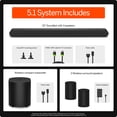 thumbnail image 4 of VIZIO 5.1 Soundbar w/ Dolby Atmos, Wireless Surround Speakers & Subwoofer, QuickFit Compatible (NEW 2026) SV510XW-09, 4 of 25