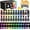 Mixed Colors, variant on 40 count Pastel   Set with 12 Brushes, 2  & , 24 Colors (2oz/60ml) Art Craft  for Adults Artists Beginners, Canvas Ceramic Rocks  Painting Kit Art Supplies
