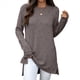 thumbnail image 3 of Camisas de Larga para Mujer, Elegantes, Informales, Holgadas, Básicas, Ropa de Moda para Otoño e Invierno 2025. Color Café XL, 3 of 10