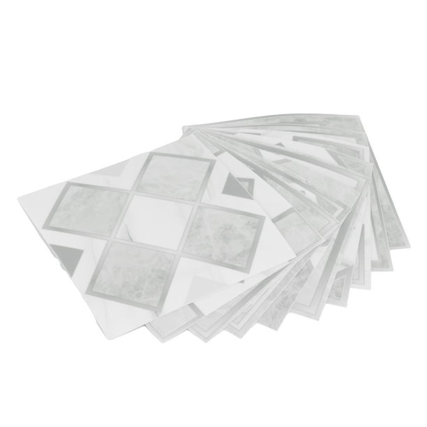 Decoración del hogar, 10 Uds. Papel de pared para baño, pegatina autoadhesiva, papel tapiz para el hogar, funcionamiento suave Jadeshay A