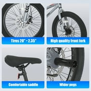SPATIAL 20 BMX Bicycle,Fits Rider for 43 - 54, Dual Disc Brakes BMX Bikes,2 Pegs Single Speed Bike