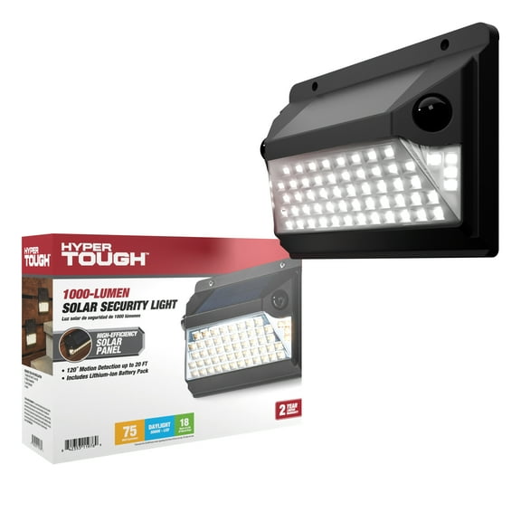 The Hyper Tough 1000 Lumen Solar Motion Sensor LED Wall Light