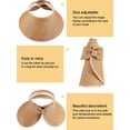 thumbnail image 4 of Dalrosia Sun Visors for Women Wide Brim Straw Hat Women Beach Visor Hats for Women UV Protection Foldable Sun Hat Women Beach Hat, 4 of 8