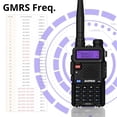 thumbnail image 3 of Radio GMRS BAOFENG UV-5G (UV-5X) recargable de largo alcance, paquete de 2, 3 of 7