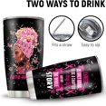 thumbnail image 6 of Breast Cancer Gift For Women, Breast Cancer Tumbler, Breast Cancer Survivor Gift, Breast Cancer Awareness Gift, Birthday Gift For Breast Cancer Patient, 20oz Breast Cancer Insulated Tumbler, 6 of 6