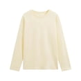 thumbnail image 7 of Zpanxa Womens Soft Cotton Crewneck Long Sleeve T Shirt Solid Color Casual Basic Pullover Tee Lightweight for Daily Outfits, 7 of 7