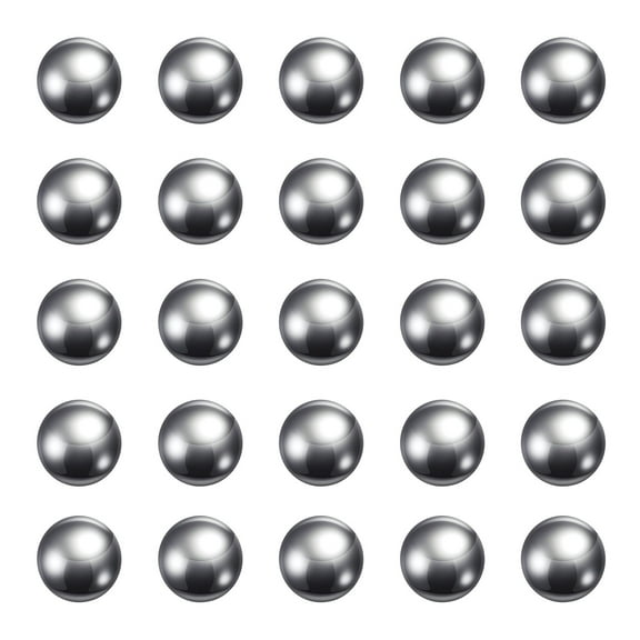 Uxcell Precision Balls 12mm Diameter G25 Chrome Steel Ball for Bearings, Silver 30 Pack